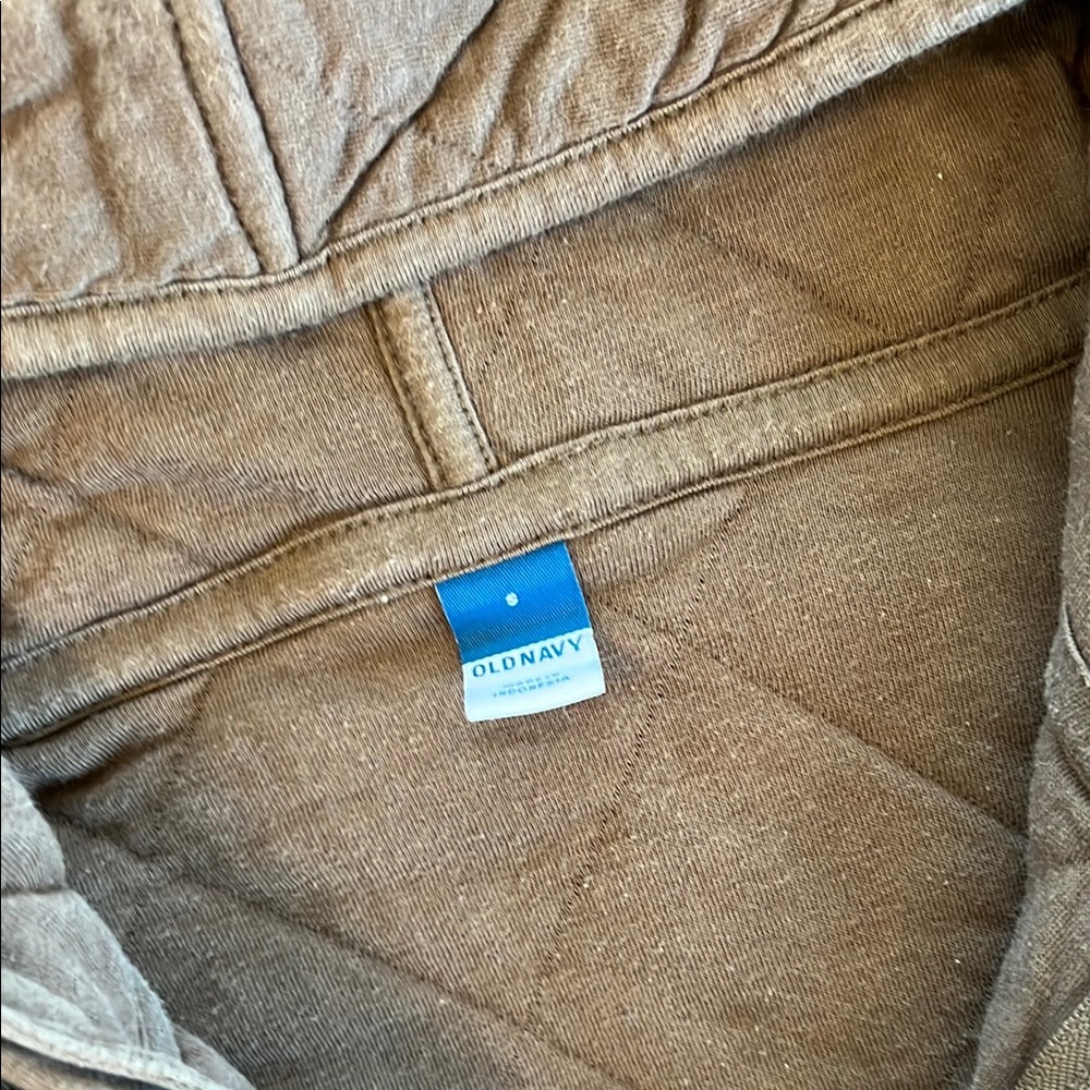 Old Navy Tan Quilted Hoodie - Picture 2 of 4